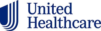 UnitedHealthcare logo with a stylized blue shield graphic on the left and the words United Healthcare in bold blue text on the right.